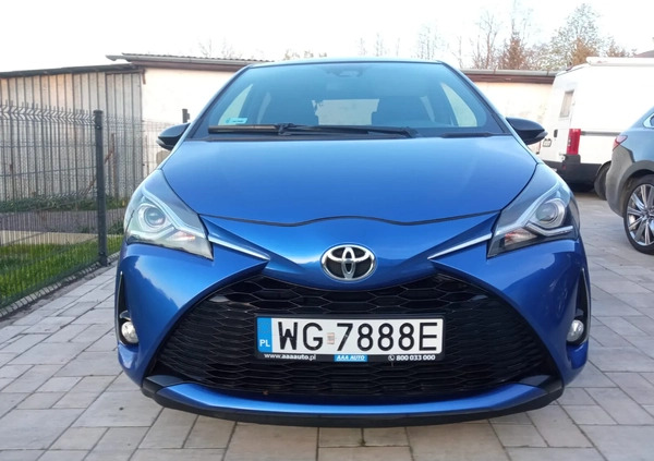 Toyota Yaris cena 56650 przebieg: 80000, rok produkcji 2018 z Piaski małe 106